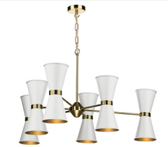 David Hunt Lighting Hyde 12 Light Chandelier HYD1200 Butter Brass