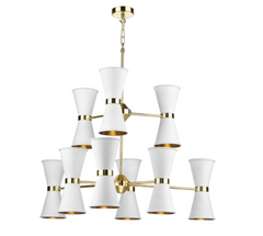 David Hunt Lighting Hyde 18 Light HYD18 Butter Brass
