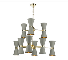 David Hunt Lighting Hyde 18 Light HYD18 Butter Brass