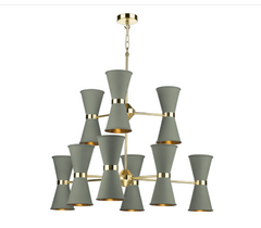 David Hunt Lighting Hyde 18 Light HYD18 Butter Brass