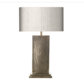 David Hunt Lighting Croc Table Lamp Bronze Bespoke Shade CRO4200