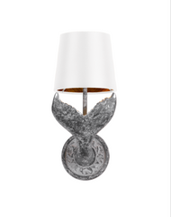 Fluke Wall Light Black/Silver With Bespoke Shade