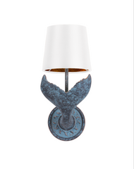 Fluke Wall Light Verdigris With Bespoke Shade