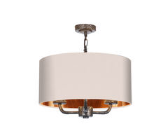David Hunt Lighting Sloane 3Lt Shadelier Bronze SLO03
