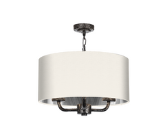 David Hunt Lighting Sloane 3Lt Shadelier Pewter SLO03