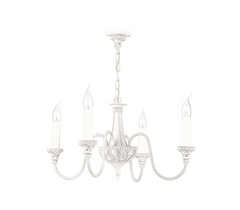 David Hunt Lighting Bailey 4 Light Chandelier BAI0499, Painted