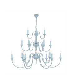 David Hunt Lighting Bailey 21 Light Chandelier Painted Finishes