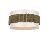 David Hunt Lighting Willow 4 Light Flush Gold With Bespoke Shade