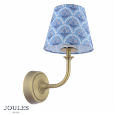 Joules Apsley Rechargeable LED Wall Light Trellis Floral Blue