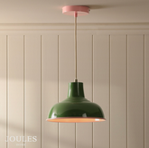 Joules Hatfield Pendant Green and Gloss Pink