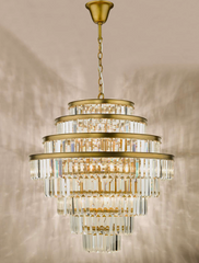 Rhapsody 12 Light Chandelier Bronze Crystal