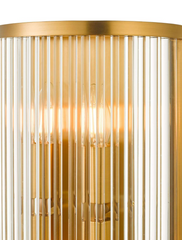 Eleanor 4 Light Wall Light Natural Brass Glass