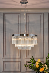 Giovana 5lt Pendant Polished Chrome & Glass GIO0508 där lighitng