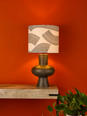Miho Table Lamp Black/Bronze With Shade