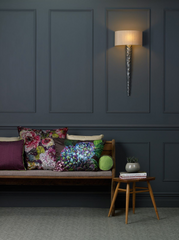David Hunt Lighting Knurl Pewter Wall Light KNU0799 Bespoke Shade