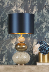 David Hunt Lighting Boavista Table Lamp Gold Glass Base Only BOA4335