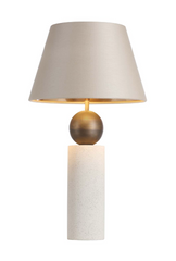 Ayla Table Lamp Jesmonite and Antique Brass Base Only