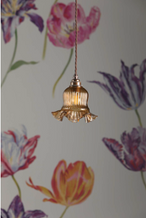 Mia Single Pendant Bronze with Tobacco Glass