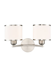 Franklite Sirius Double Wall Light Satin Nickel