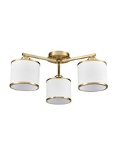 Franklite Sirius 3 Light Fitting Aged Brass