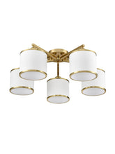 Franklite Sirius 5 Light Fitting Aged Brass