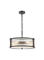 Franklite, Sloane 5lt Pendant In Matt Black
