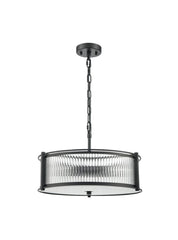 Franklite, Sloane 5lt Pendant In Matt Black