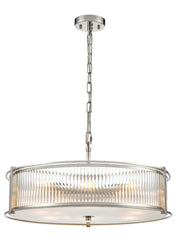 Franklite, Sloane 8lt Pendant In Polished Nickel
