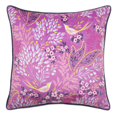 Songbird Velvet Cushion Mauve 50 x 50cm