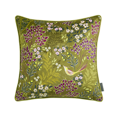 Songbird Velvet Cushio Olive 50 x 50cm