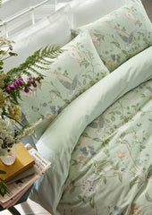 Laura Ashley Summer Palace Eau Du Nil Duvet Cover and Pillowcase Set