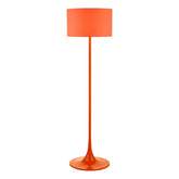 Toledo Floor Lamp Satin Orange With Shade