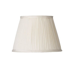 Trinity Pleated Silk Shade 25cm Ivory