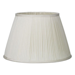 Trinity Pleated Silk Shade 35cm Ivory