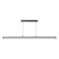 Tube Bar Pendant Satin Black and Opal LED