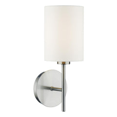 Tuscan Wall Light Satin Chrome With Shade