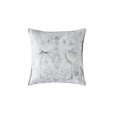 Laura Ashley Tregaron Embroidered Silver Cushion 50 x 50