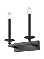 Franklite, Tudor 2Lt Wall Sconce Matt Black