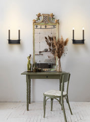 Franklite, Tudor 2Lt Wall Sconce Matt Black