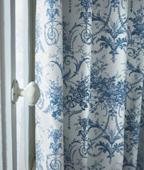 Laura Ashley Tuileries Midnight Eyelet Curtains