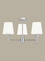 Franklite. Turin 3 light fitting. Chrome