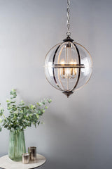 Vanessa 5 Light Pendant Polished Nickel And Clear