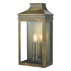 Vapour Coach Lantern Weathered Brass VAP5245 Dar Lighting