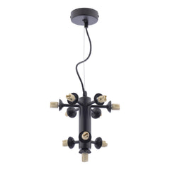 Vine 10 Light Pendant Satin Black Fitting Only