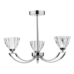 Vito 3 Light Semi Flush Polished Chrome