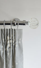 Laura Ashley 28mm Vivien Curtain Pole, Chrome