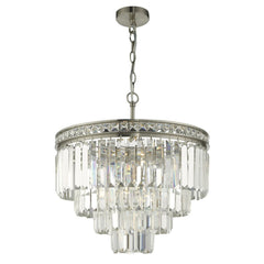 Vyana 4 Light Pendant Brushed NIckel dar lighting