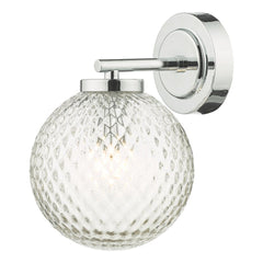 Wayne Bathroom Wall Light Polished Chrome WAY0750 Dar Lighting