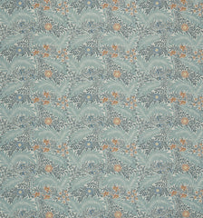 William Morris at Home Fabric Lilyflower Embroidery Nettle