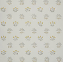 William Morris at Home Fabric Lilyflower Embroidery Ochre